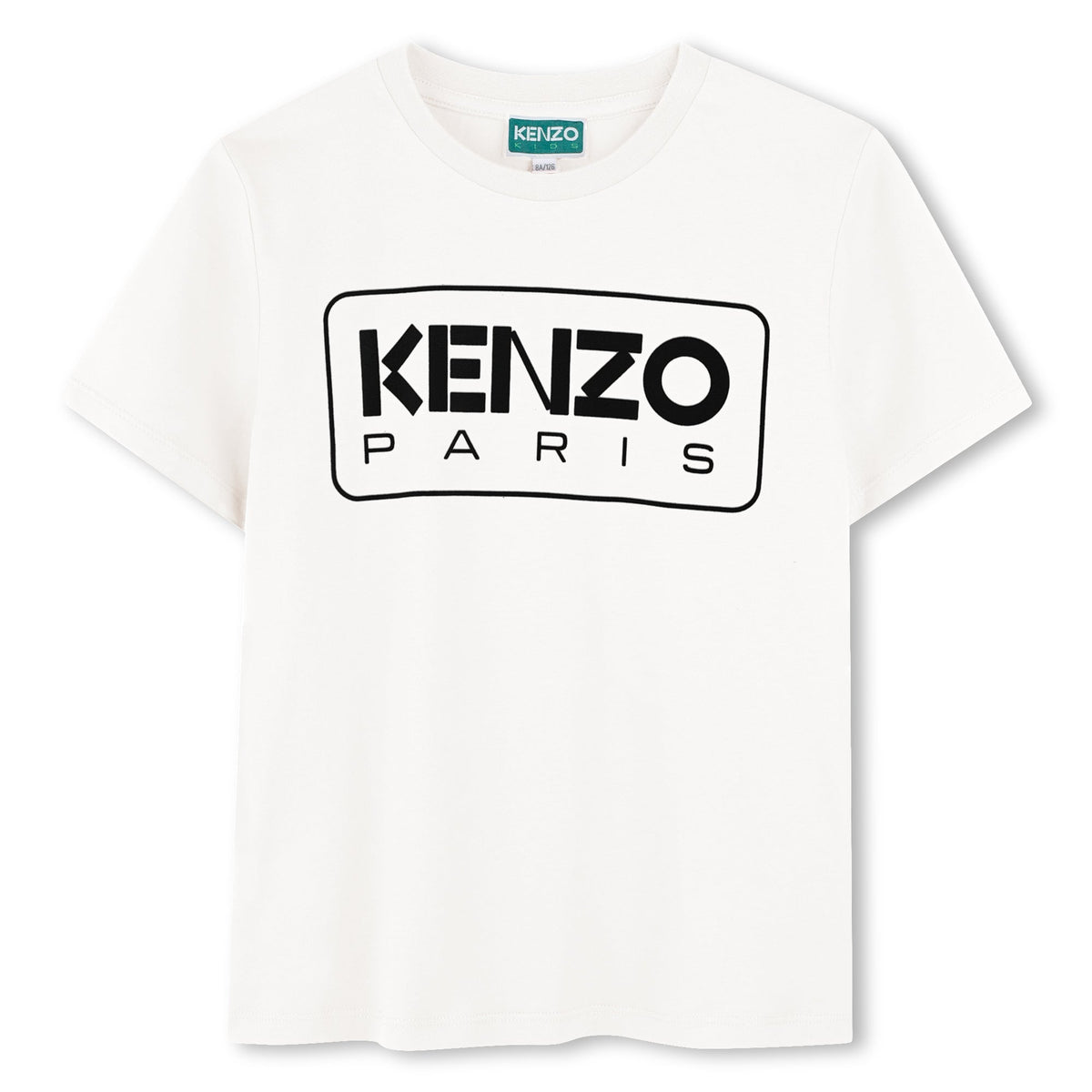 男童白色Logo棉T恤