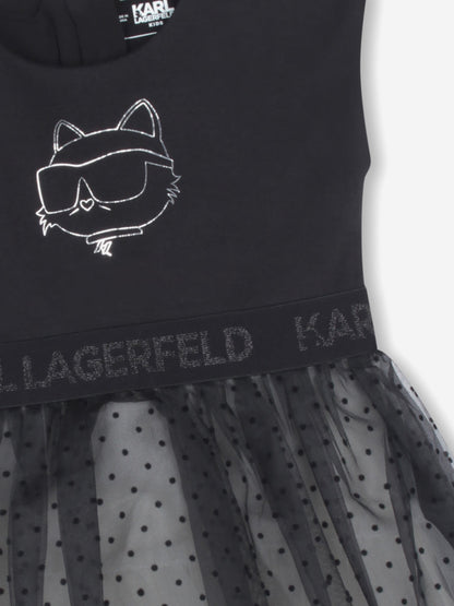 Karl Lagerfeld 女婴 Choupette 黑色礼服