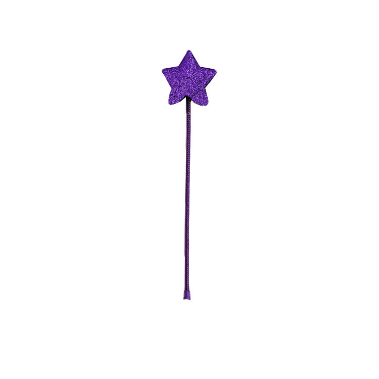 紫色闪亮星星丝带魔法棒