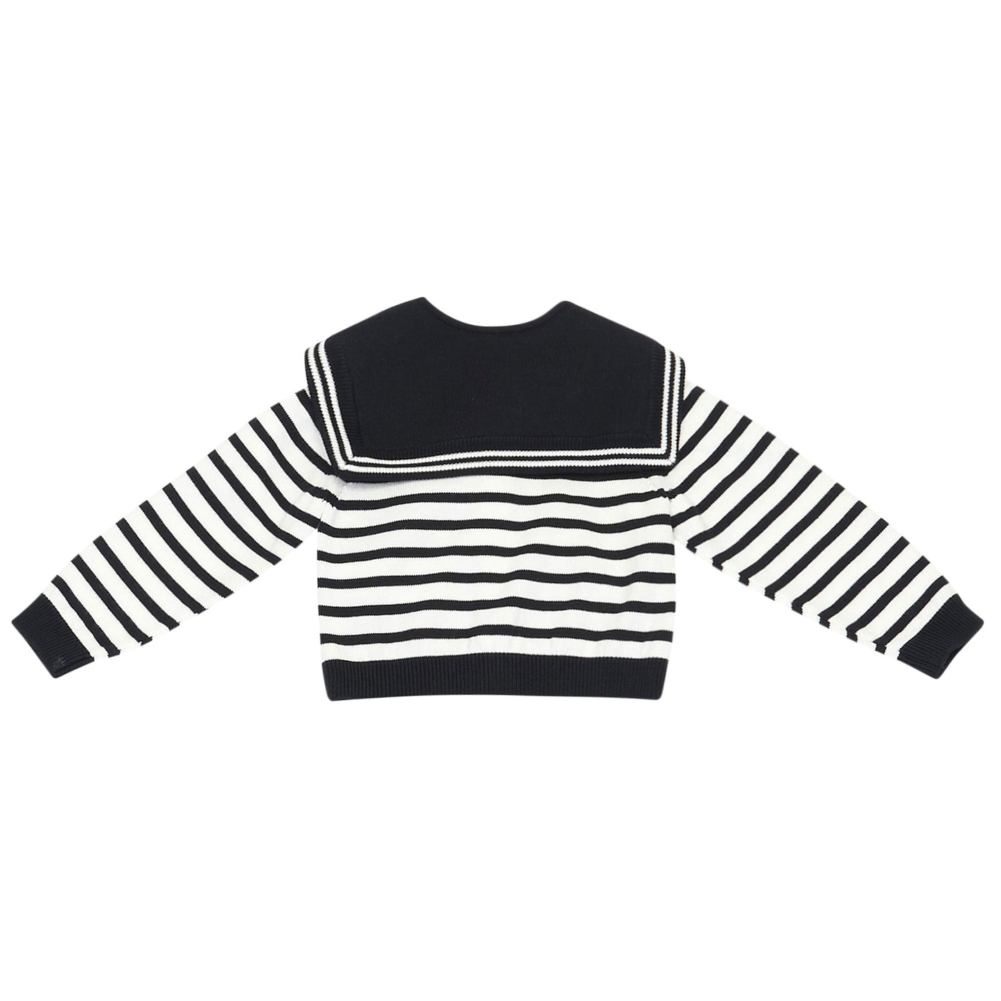 Baby Girls Blue & White striped Cardigan