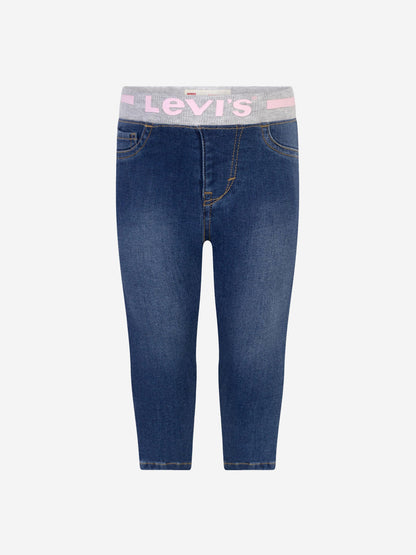 Levi's Wear 女婴棉质牛仔拉拉牛仔裤