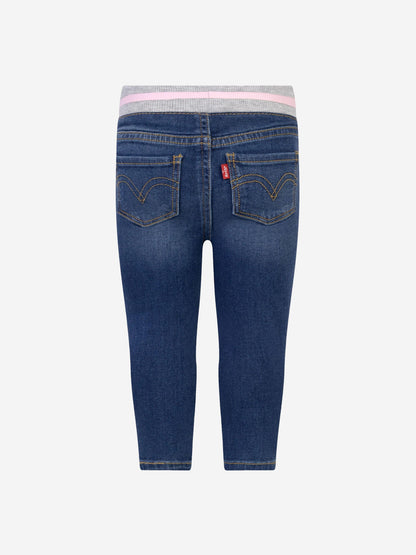 Levi's Wear 女婴棉质牛仔拉拉牛仔裤
