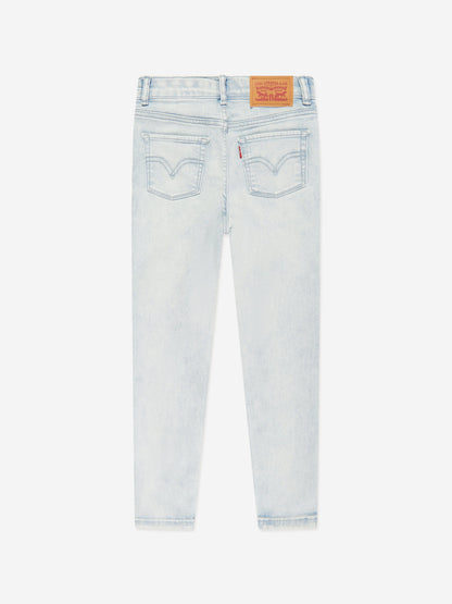 Levi's Wear 女童 720 高腰超紧身牛仔裤（蓝色）