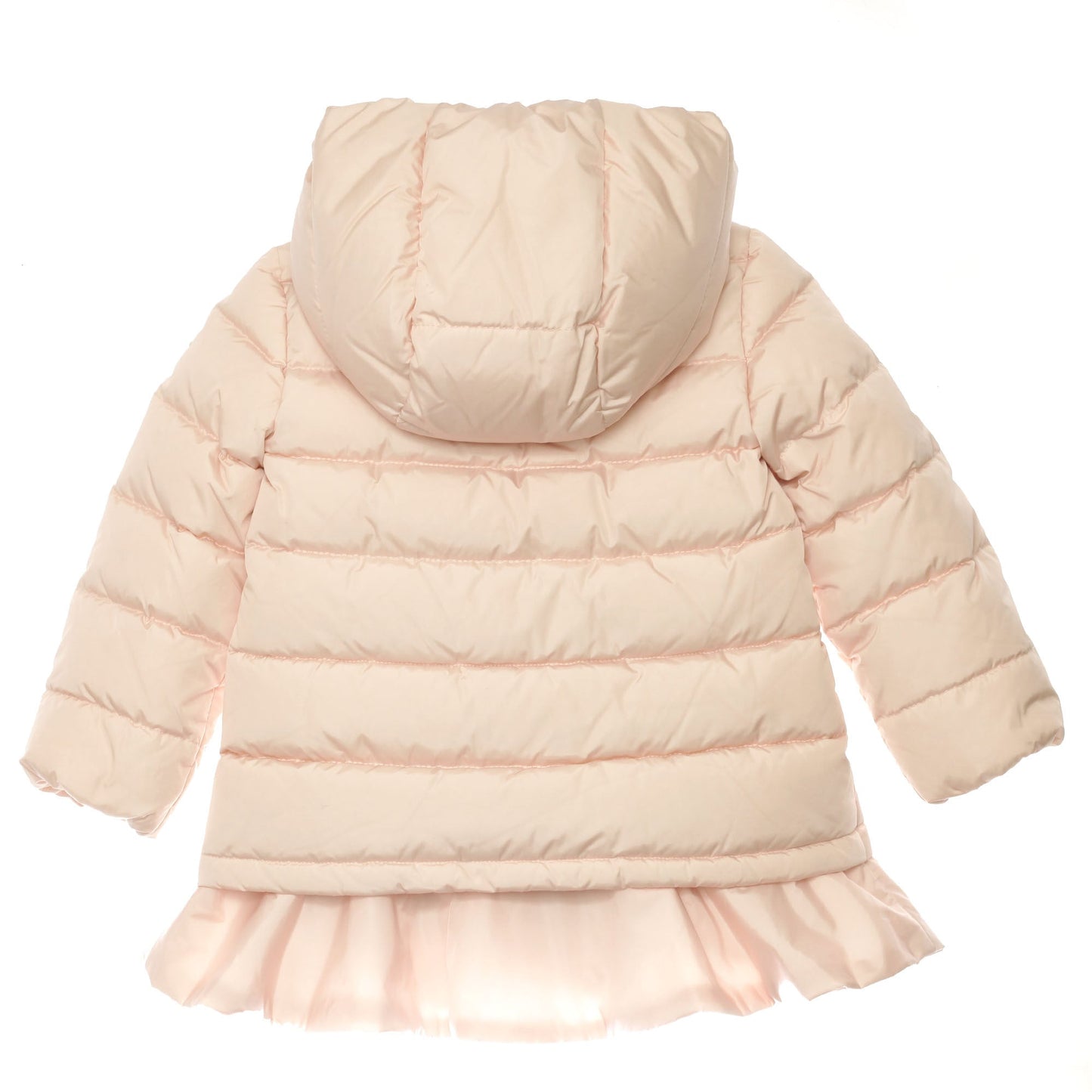 Baby Girls Nude Pink Hooded 'Azinza'Jacket With Skirt Trims