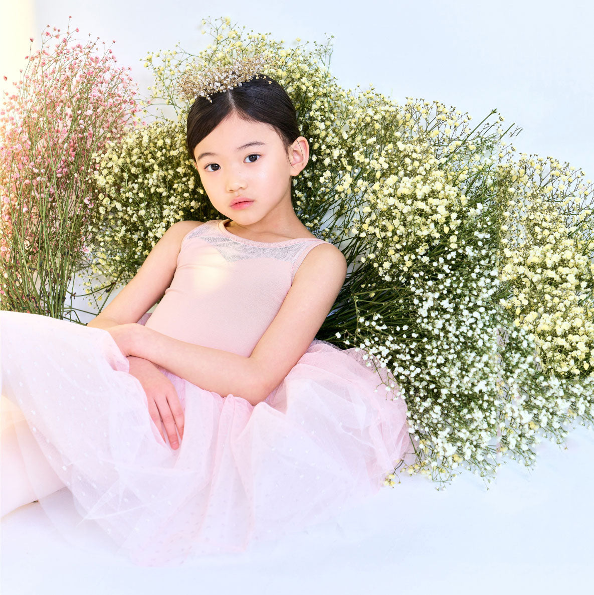 女童粉色芭蕾舞服套装