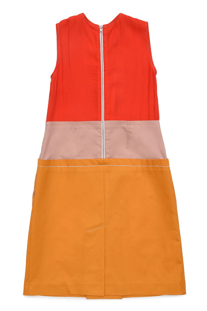 Girls Red & Yellow Dress