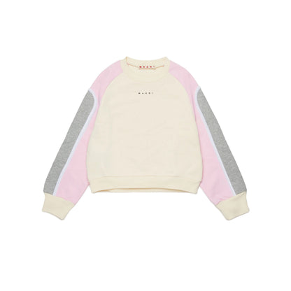 女童黄色Logo棉卫衣