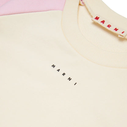 女童黄色Logo棉卫衣