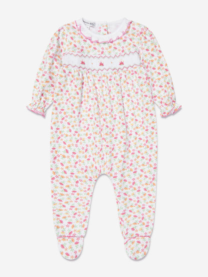 Magnolia Baby 女婴褶饰婴儿连体衣（粉色）