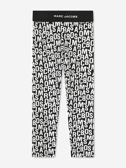 MARC JACOBS Girls Logo Leggings in Black