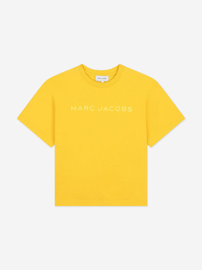 MARC JACOBS 儿童徽标 T 恤（黄色）