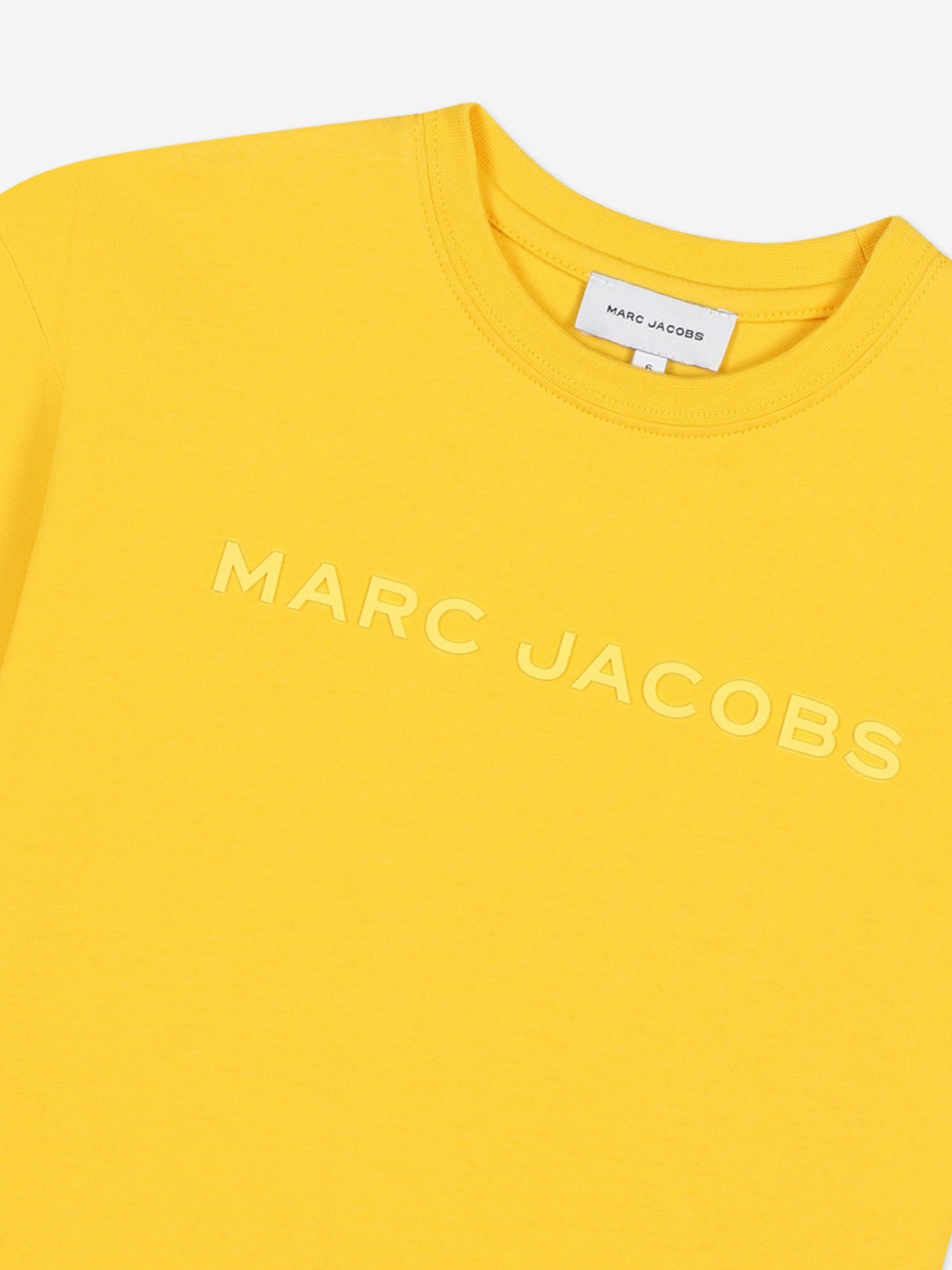MARC JACOBS 儿童徽标 T 恤（黄色）