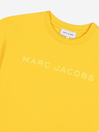 MARC JACOBS 儿童徽标 T 恤（黄色）