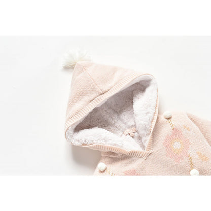 Girls Blossom Acrylic Sweater
