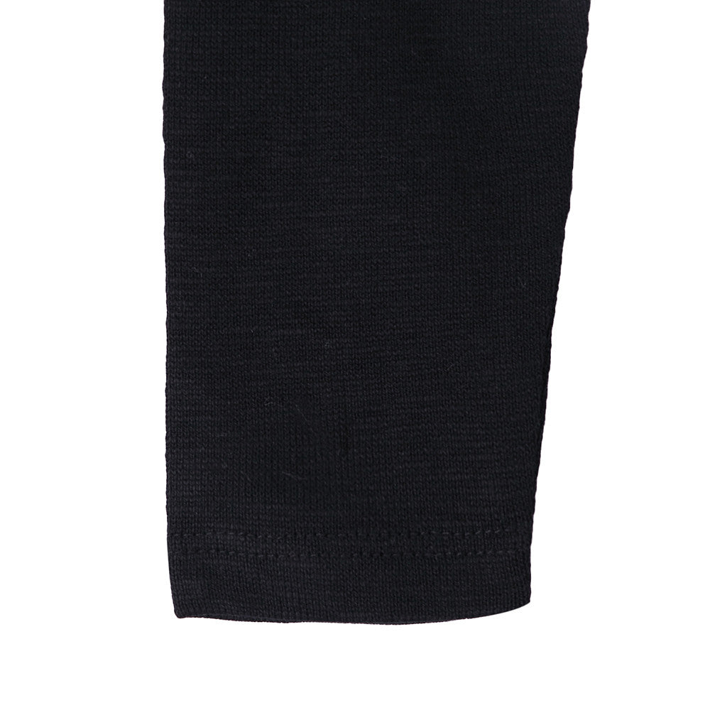 Baby Boys White Cotton T-Shirt With Black Cuffs