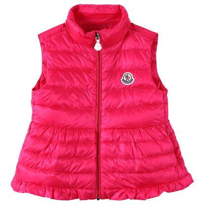 Baby Girls Rose Red Down Padded 'Cherame' Gilet