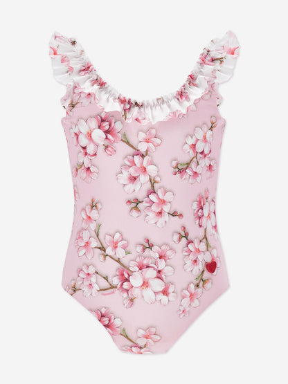 Girls Peach Blossom Swimsuit in Pink