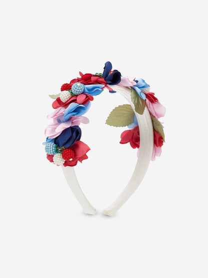 Girls Satin Fruit Headband in Multicolour