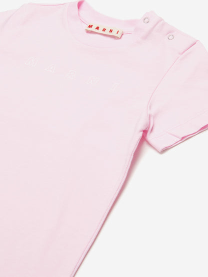 Baby Girls Logo T-Shirt in Pink