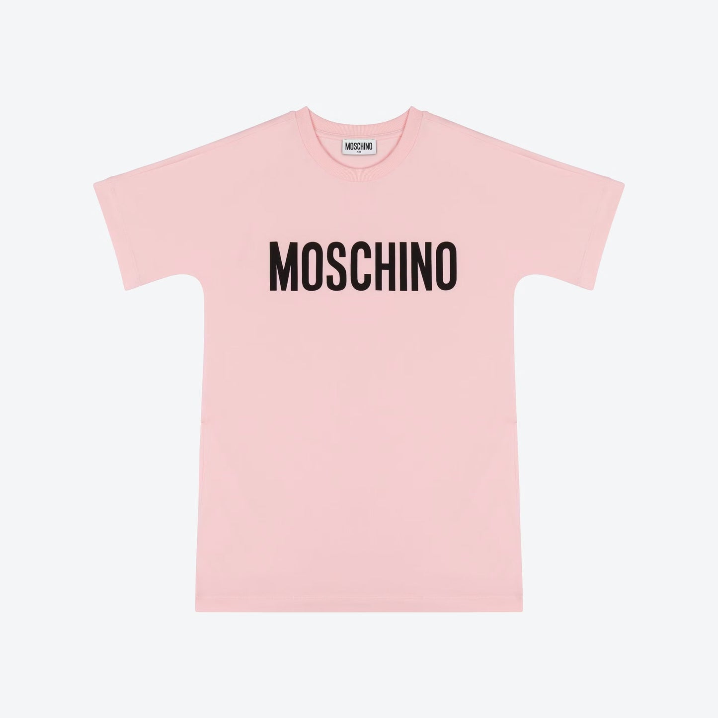 女童粉色Logo棉连衣裙