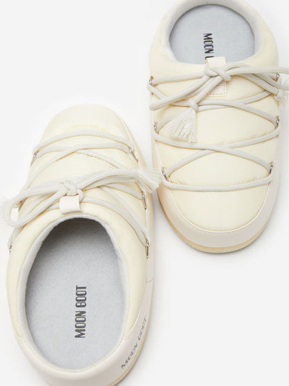 Moon Boot Kids EVX 尼龙穆勒鞋（象牙色）