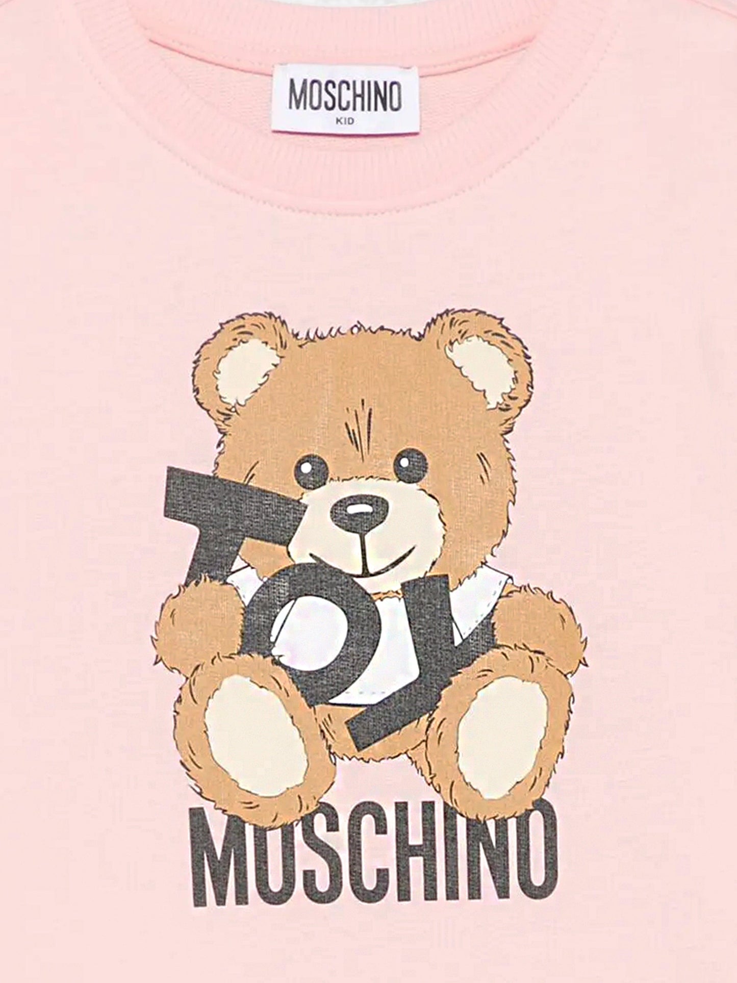 Girls Teddy Bear Logo Dress in Pink