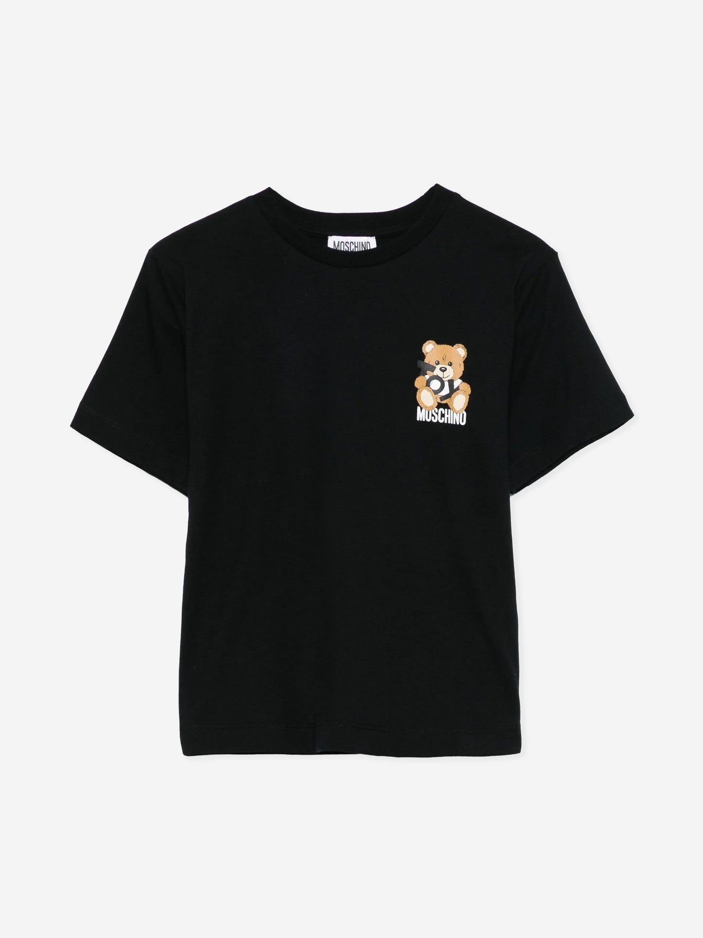 Kids Teddy Bear Logo T-Shirt in Black