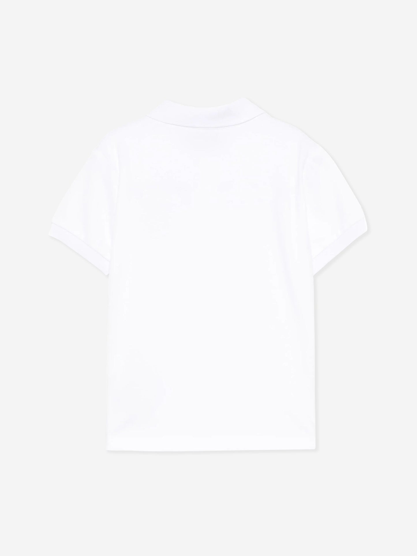 Boys Teddy Bear Polo Shirt in White