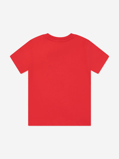 Kids Teddy Bear Logo T-Shirt in Red