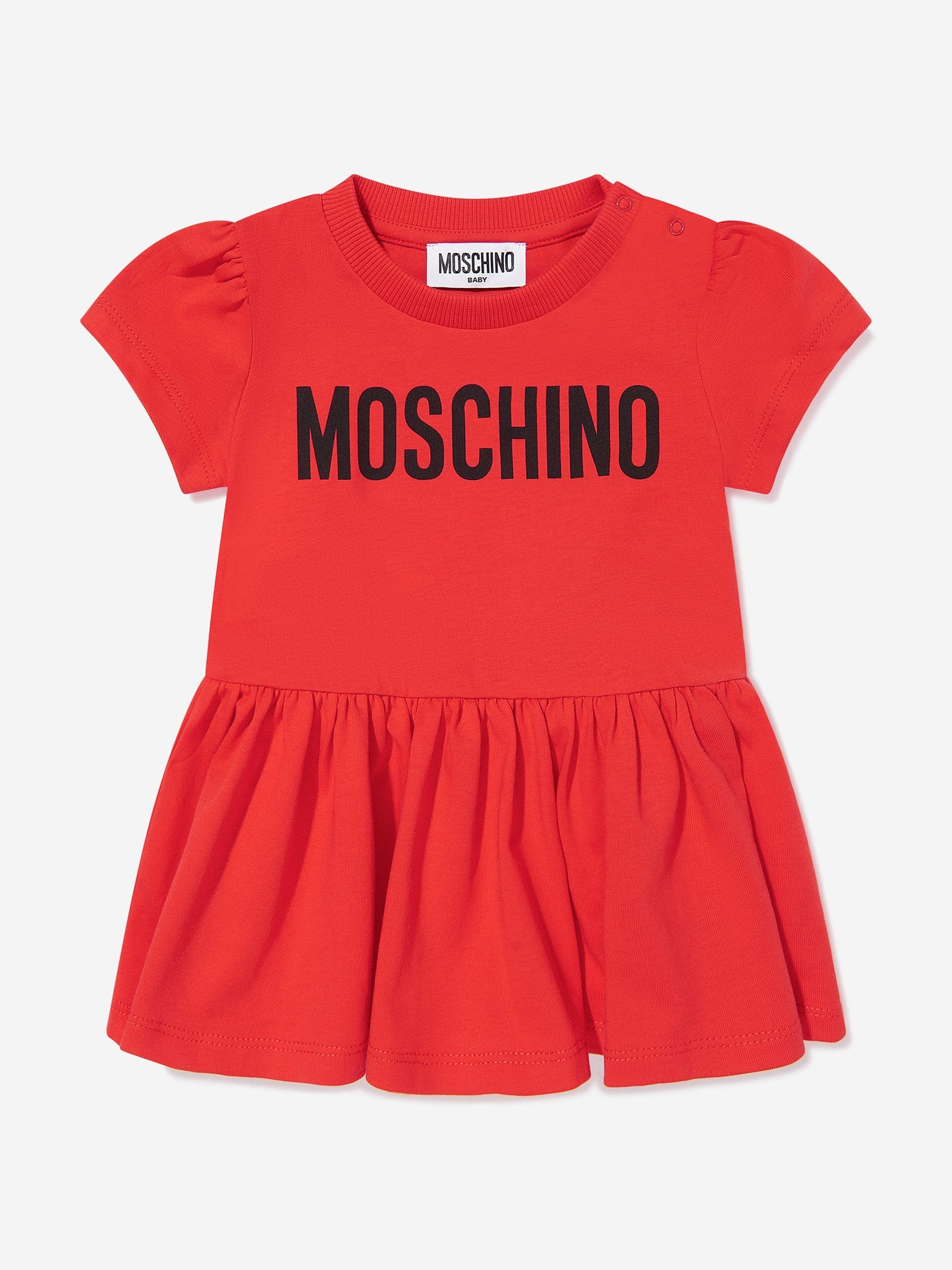 Baby Girls Logo Skater Dress in Red
