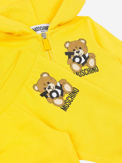 Baby Teddy Bear Tracksuit in Yellow