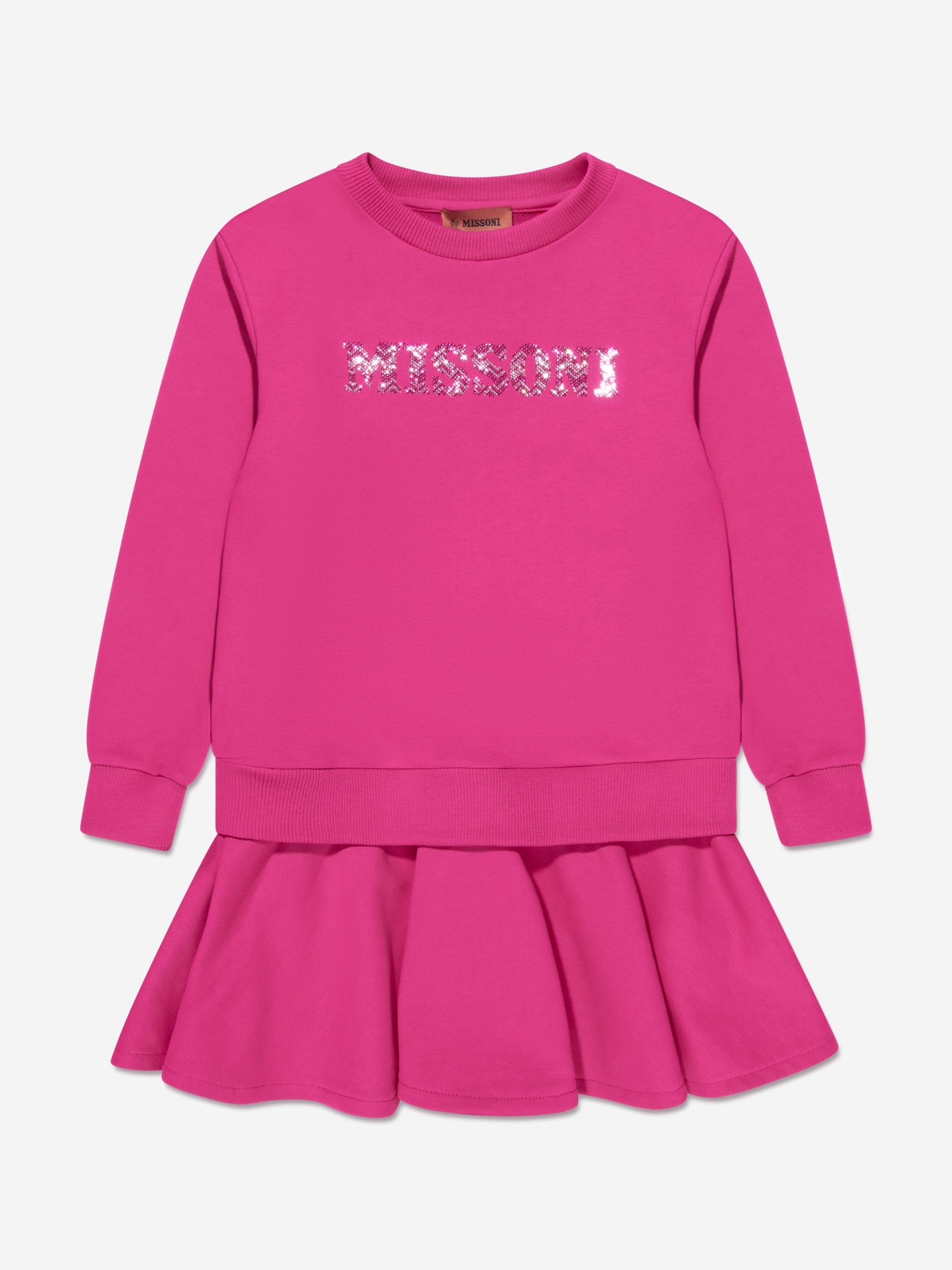 Missoni 女童粉色毛衣裙