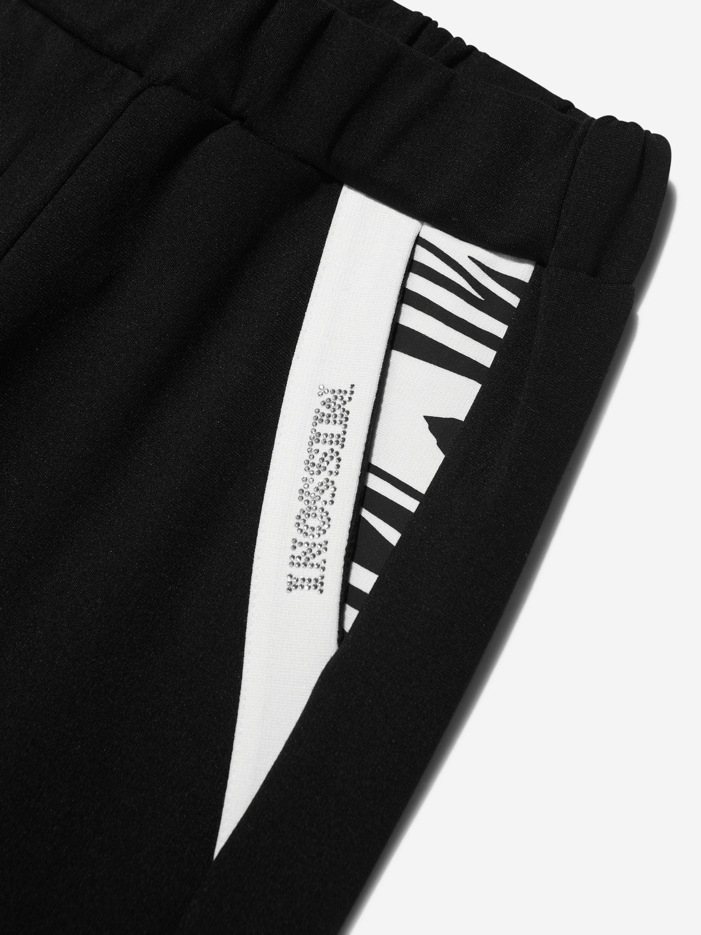Missoni 女童品牌慢跑裤（黑色）