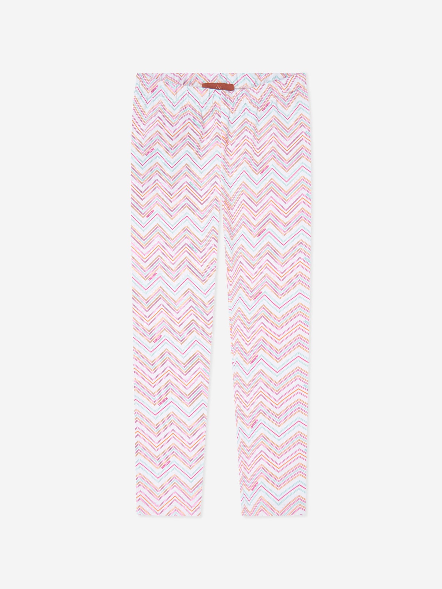 Girls Zigzag Leggings in Multicolour