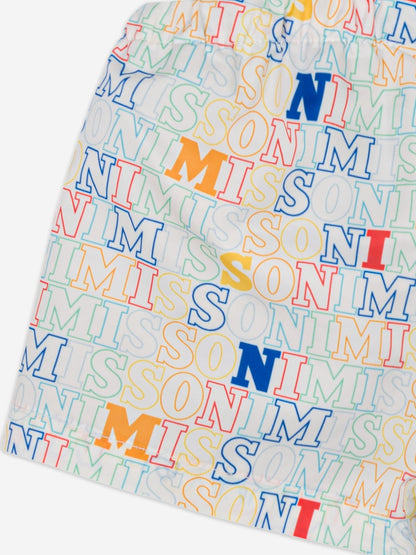 Baby Boys Logo Swim Shorts in Multicolour
