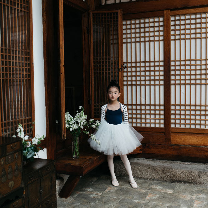 女童白色芭蕾舞TuTu裙