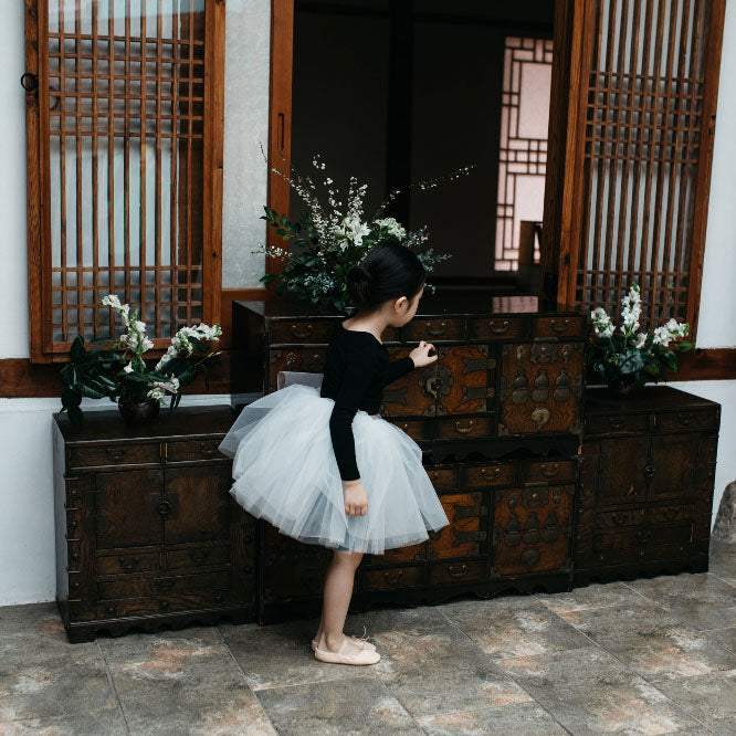 女童白色芭蕾舞TuTu裙