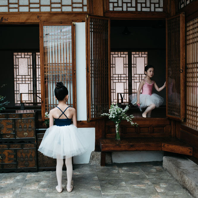 女童白色芭蕾舞TuTu裙