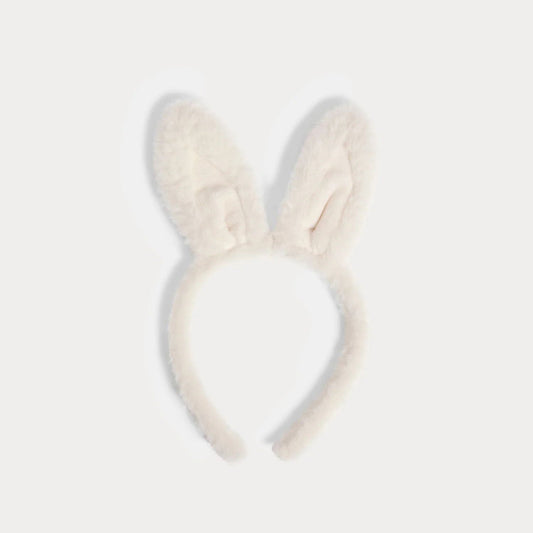 女童白色兔耳朵发箍