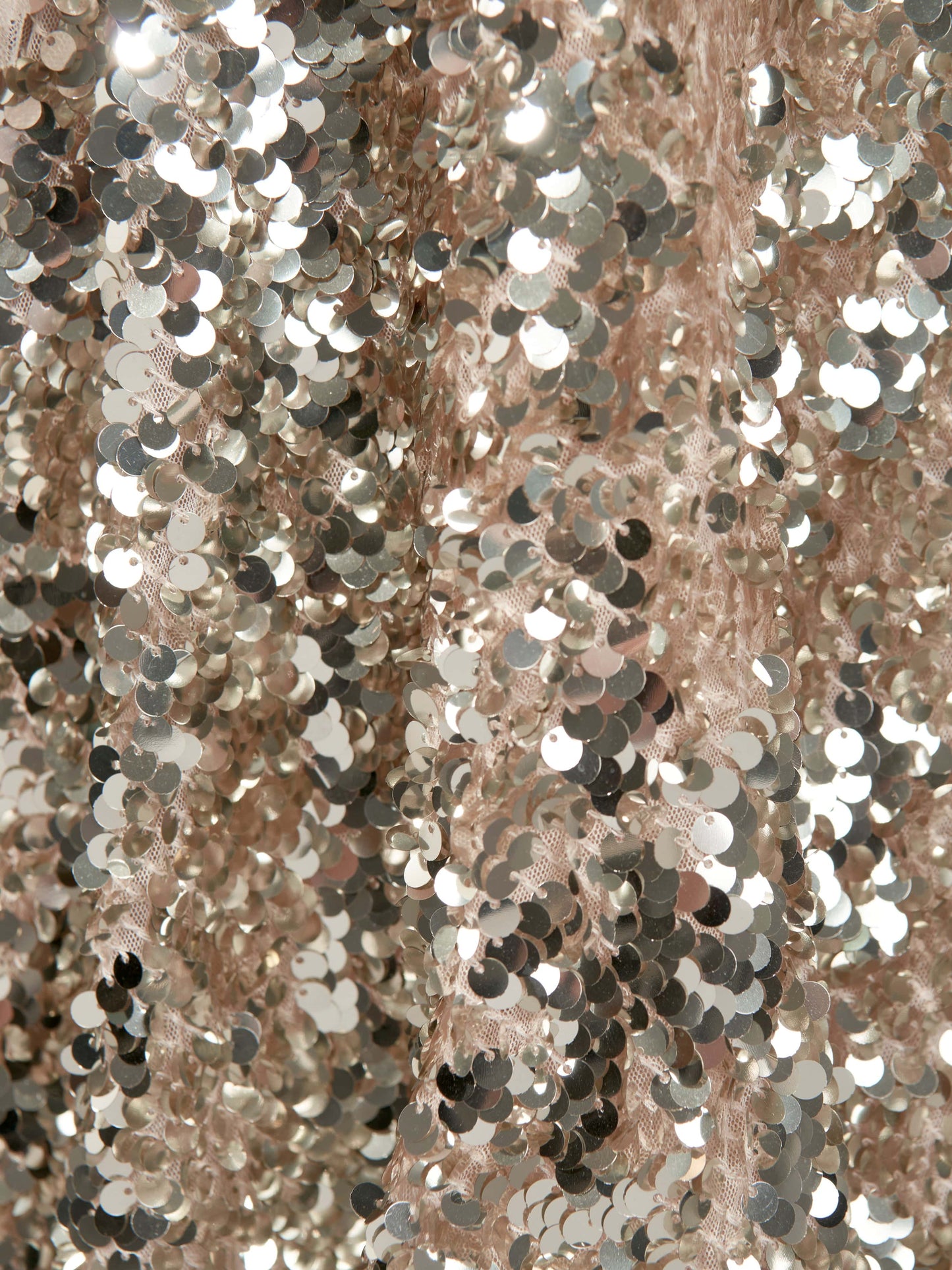 Needle & Thread Girls Hallie Sequin Dress in Silver