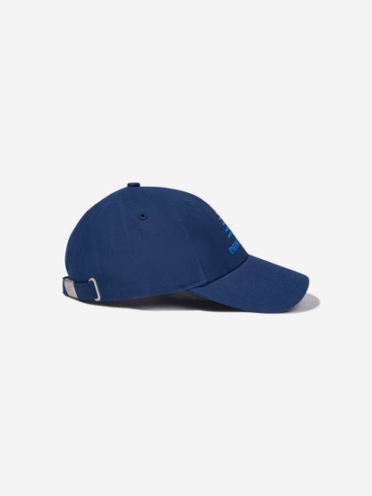 New Balance 男童海军蓝叠层徽标帽