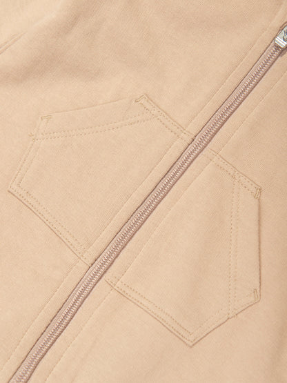 Baby Essentials Hooded Coverall in Beige