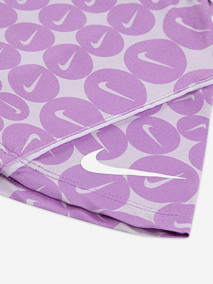 Girls Essentials AOP Skirt Set in Purple