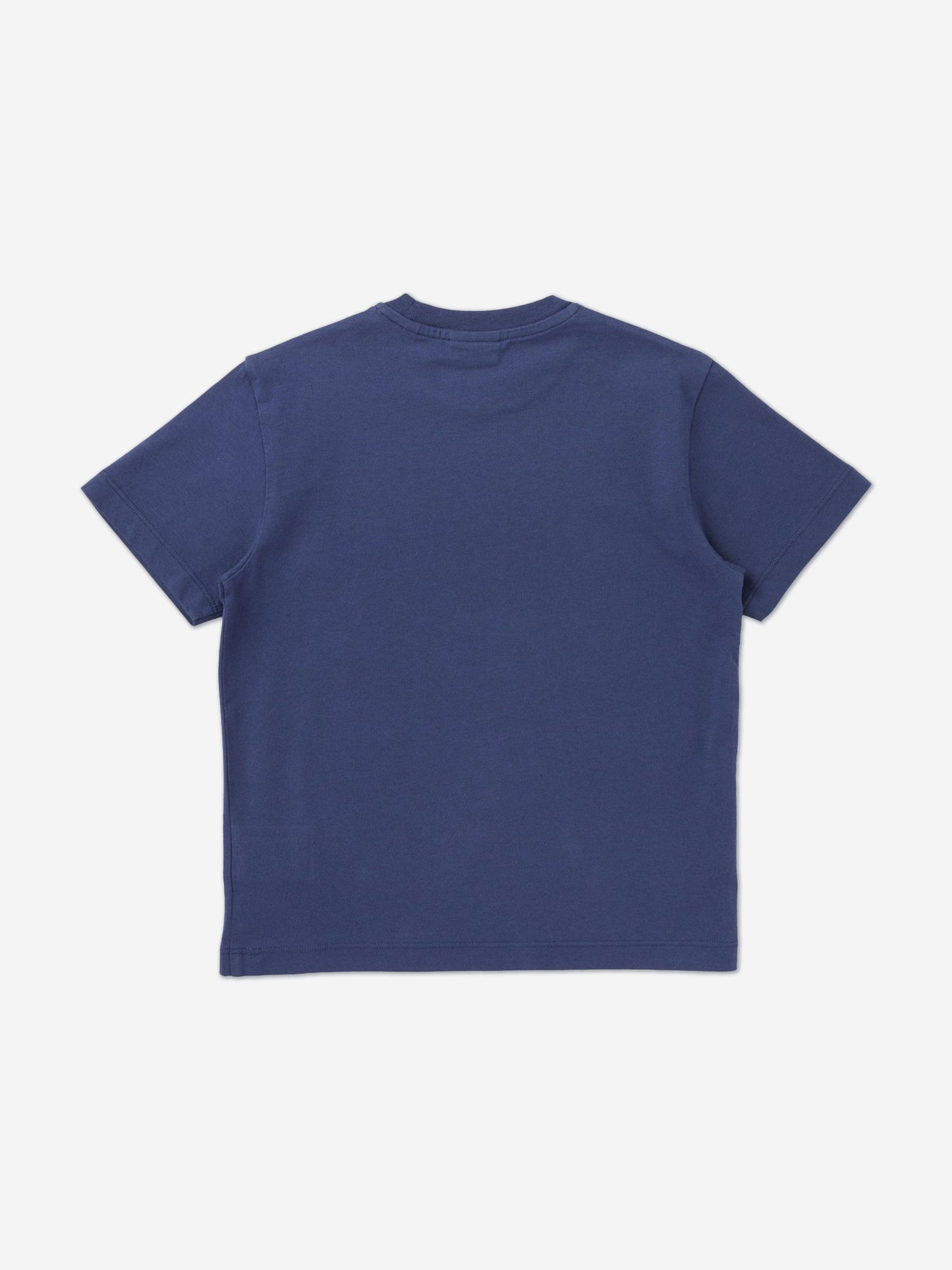 Off-White Boys Big Bookish Reflective Logo T-Shirt in Blue