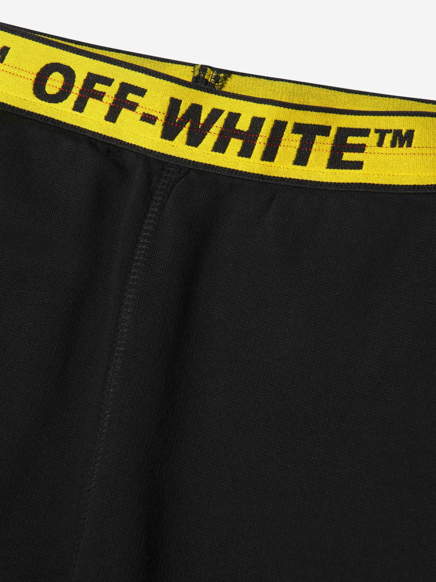 Off-White 男童徽标工业风慢跑裤（黑色）