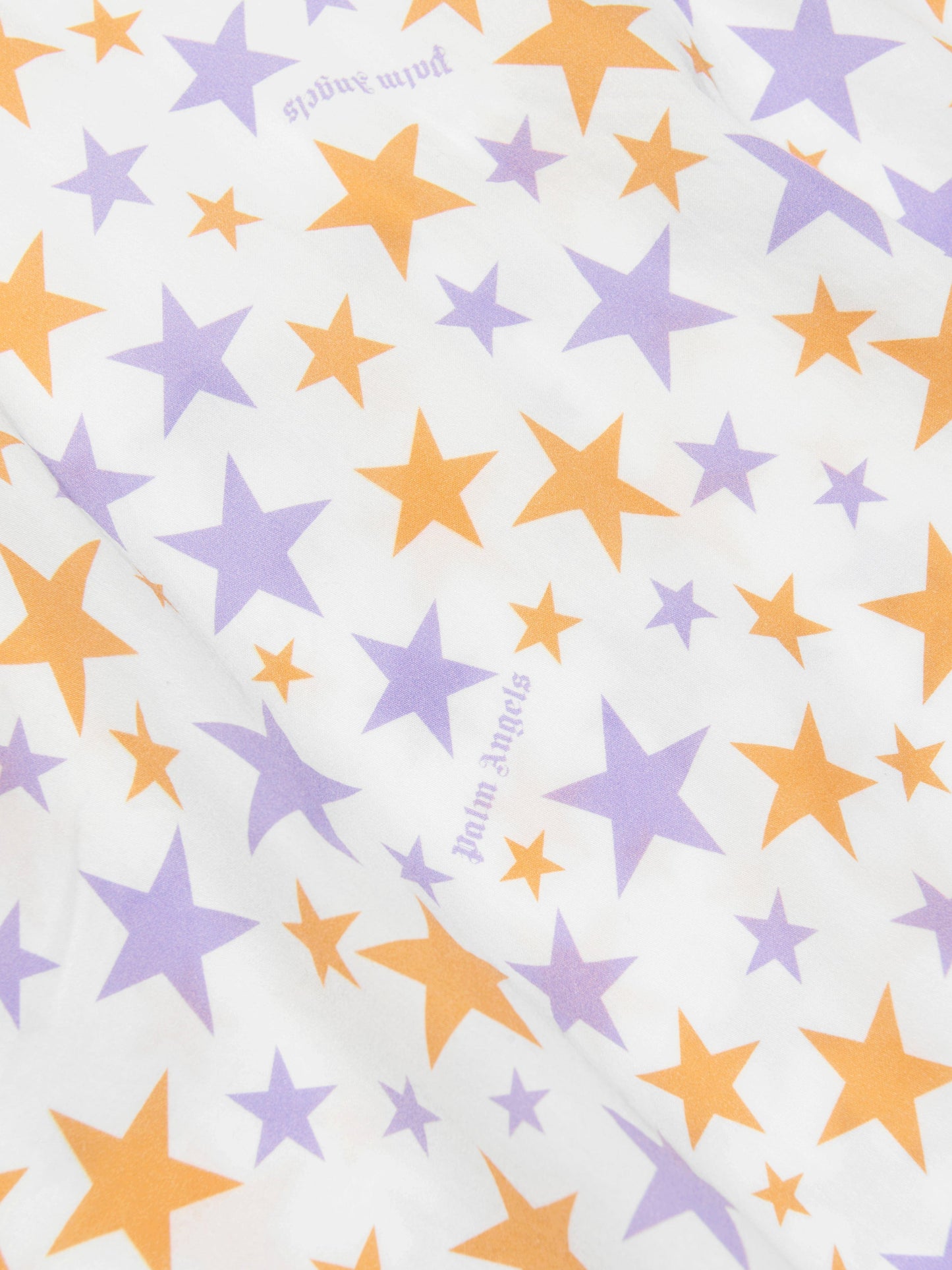 Palm Angels 女童 AOP PA Stars T 恤连衣裙（白色）
