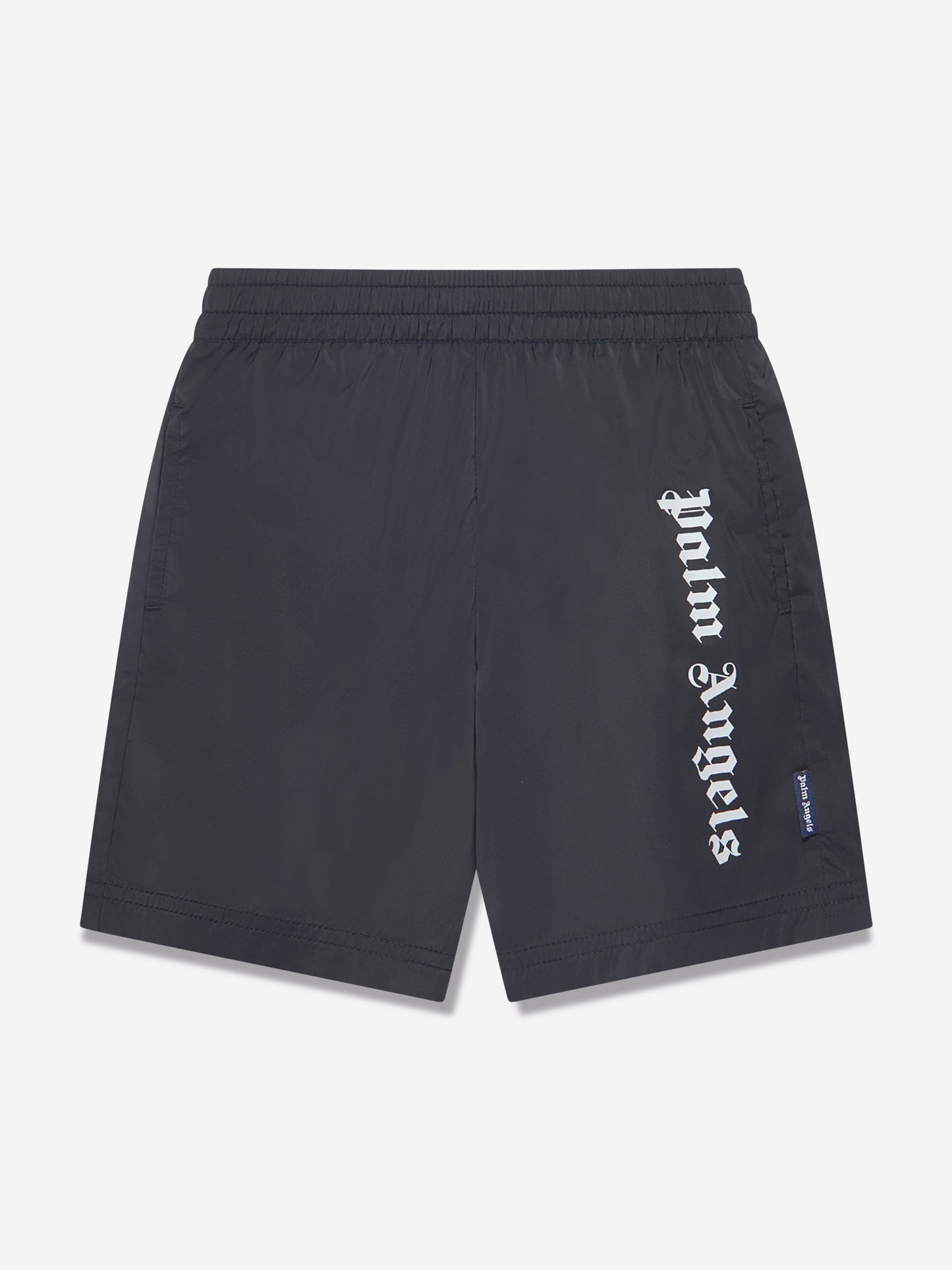 Palm Angels 男童 Overlogo 黑色泳裤