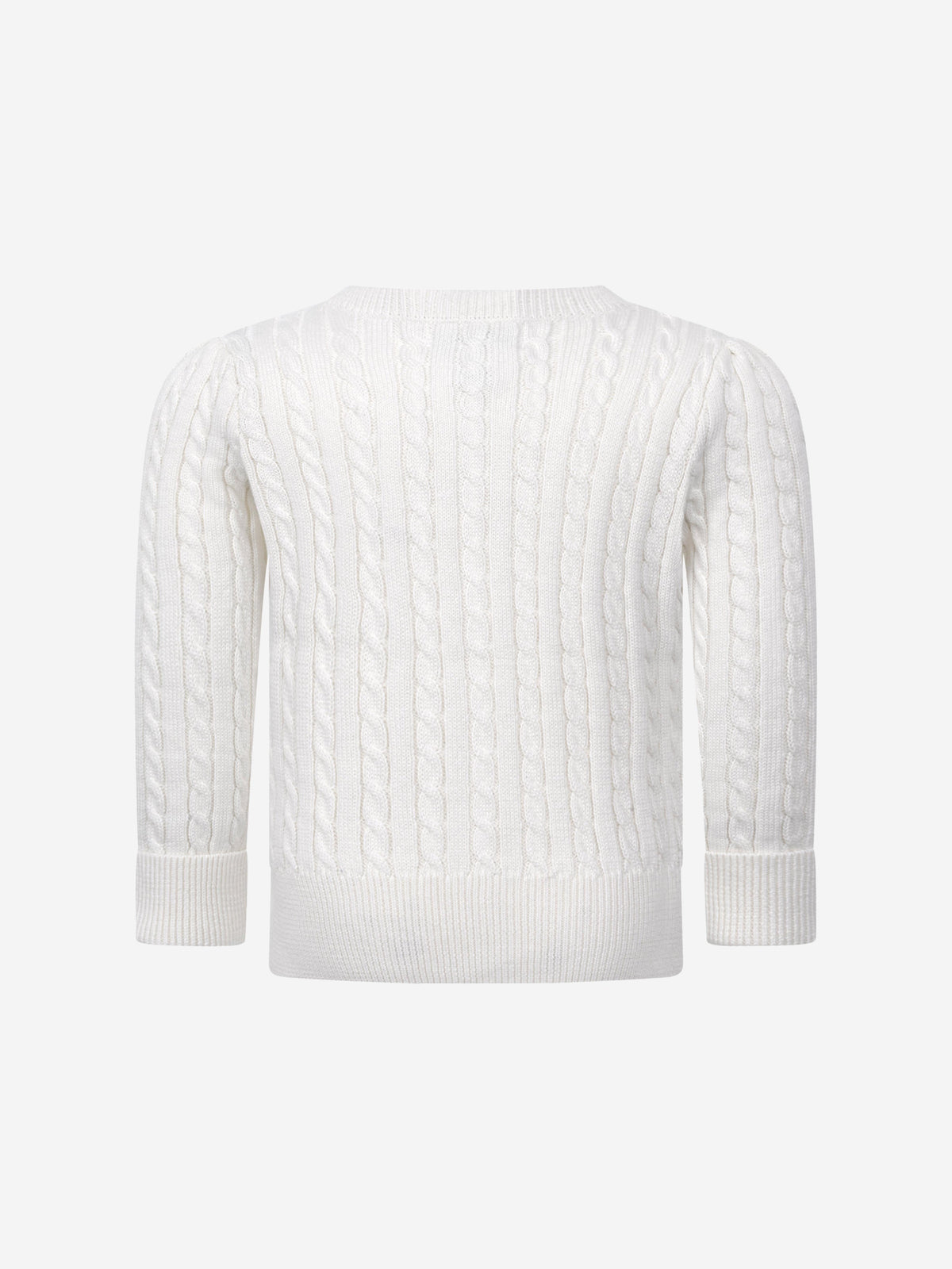 女婴粗针织开衫