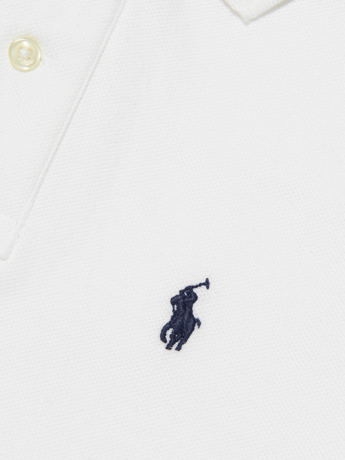 男孩定制版型白色 Polo 衫