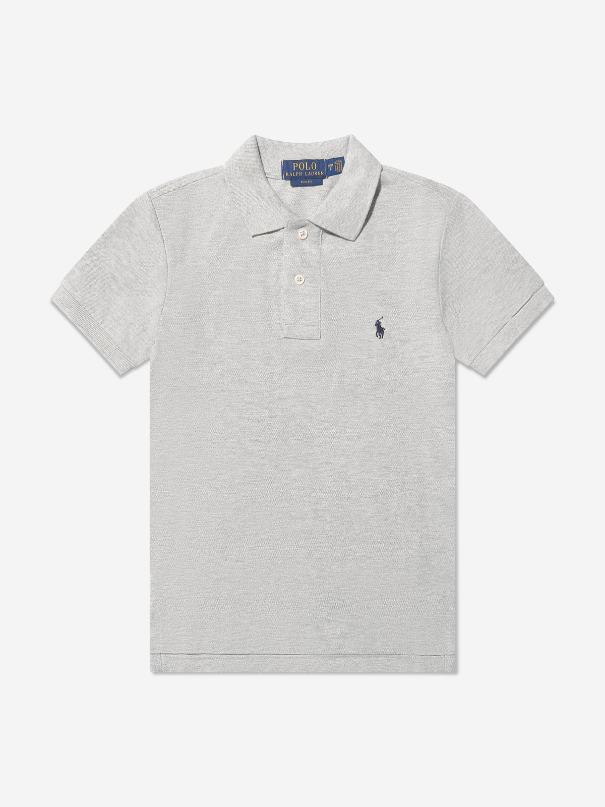 男孩定制版型灰色 Polo 衫